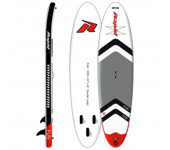 Надувная Sup доска 2021 Isup Rapid Fun White 10'8" X 31" X 6" с веслом - фото 2